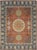 Amber 10x14 Jade Traditional Coral Geometric Medallion Hand Knotted Wool Carpet Rug For Sale - Image 8 of 8
