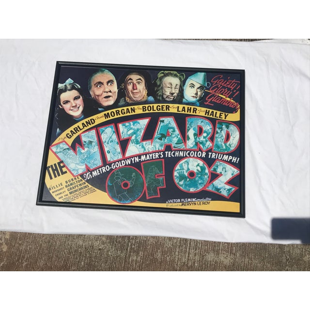 Wood The Wizard of Oz (Mgm, 1939) Lobby Card Reproduction Framed Poster For Sale - Image 7 of 11