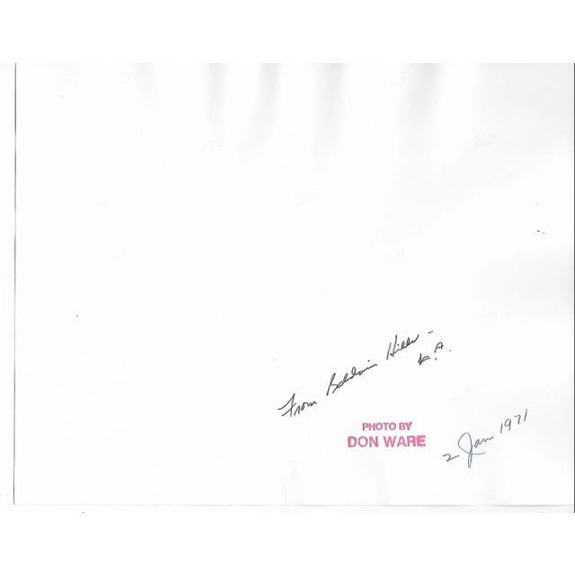 1971 black and white photo by Los Angeles based photographer Don Ware (1921-2006) looking north up La Cienega Boulevard...