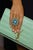 Gemstone Bochic "Orient" Vintage Diamond & Multi Blue Topaz Ring Set In 18K Gold & Silver For Sale - Image 7 of 18