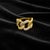 Modern 10k Yellow Gold 1-1/5 CTTW Natural Diamond Men's Infinity Ring, Size 9 For Sale - Image 3 of 6