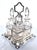 Victorian Late 1800s Victorian Silver and Cut Crystal Cruet Set With Carrier For Sale - Image 3 of 14