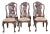 Late 20th Century Set of 6 Stickley Williamsburg Style Mahogany Side Chairs Needlepoint Fabric For Sale