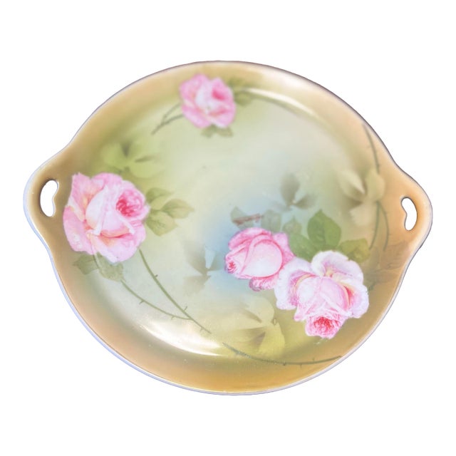 Antique p.s.a.g. Bavarian Handles Small Platter For Sale