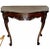 Wonderful little tea table with ornate cabriole legs and carved front. Lightweight and easy to move.