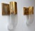 Mazzega Murano Brass Sconces Murano Glass by Aldo Nason for Mazzega, Italy, 1970s, Set of 8 For Sale - Image 4 of 12