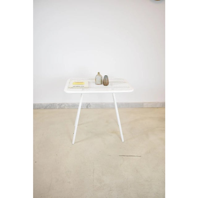 French 'Radar' Metal Garden Table by Rene Malaval, 1940s-1950s For Sale - Image 11 of 11