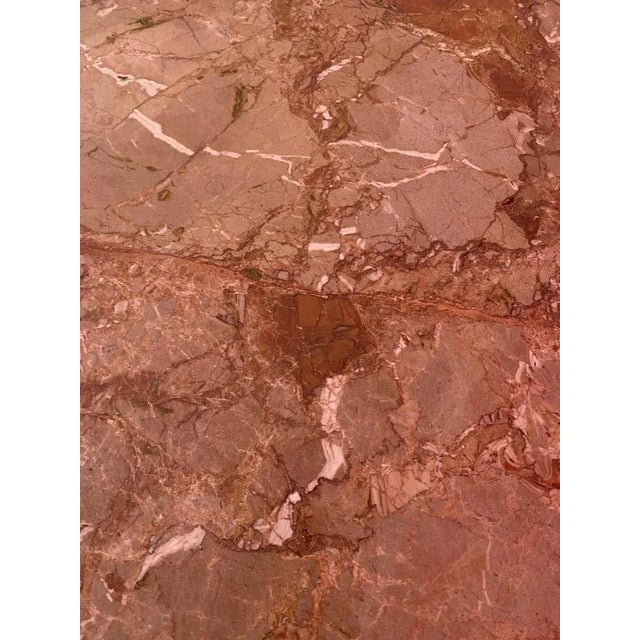 Vintage Pink Marble Table, 1970s For Sale - Image 6 of 10