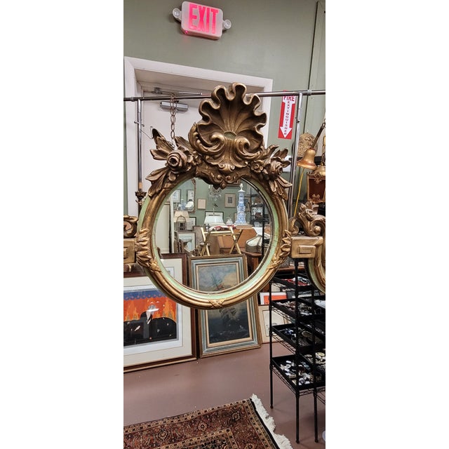 Wood Large Antique French Style Mantel Mirror For Sale - Image 7 of 9