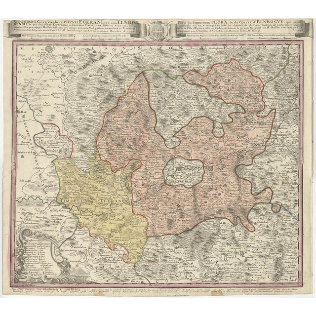 Antique map titled 'Repraesentatio Geographica Circuli Egerani, nec non Elnbogensis : in quo simul viae Egeranae in...