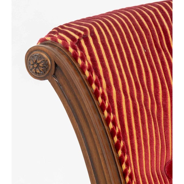 Louis XVI Style Upholstered Dining Chairs, 4 For Sale - Image 9 of 9