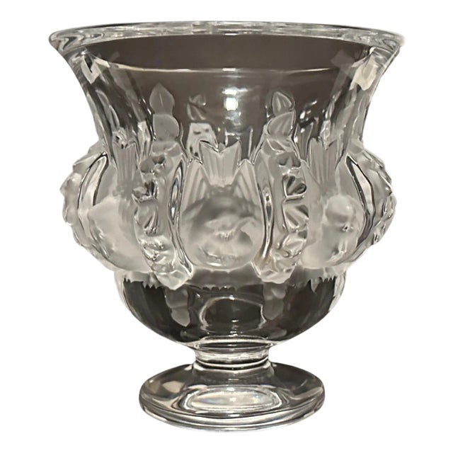 1990s Lalique Dampierre Crystal Vase For Sale