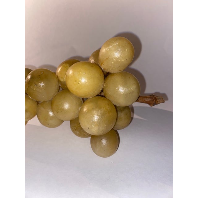 1950s Alabaster Grapes. Vintage MCM Alabaster Cluster of Grapes For Sale - Image 5 of 12