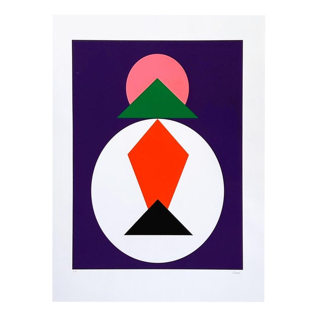 Geometric Composition, 2015, Silk-screen For Sale