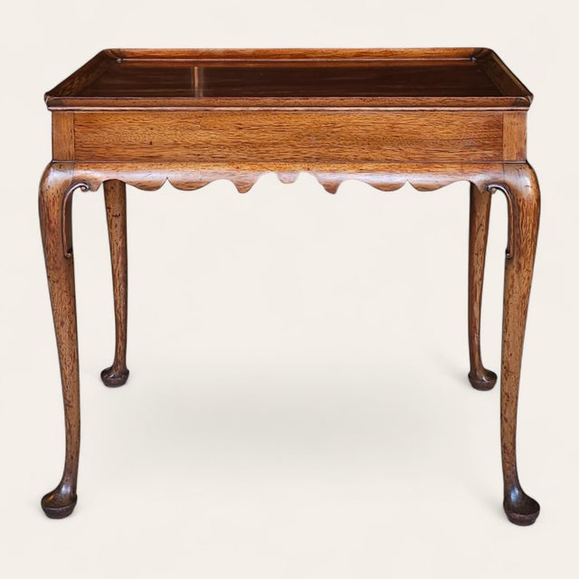 Kittinger Georgian Mahogany Butler's Side Table With Tray Top For Sale - Image 4 of 8