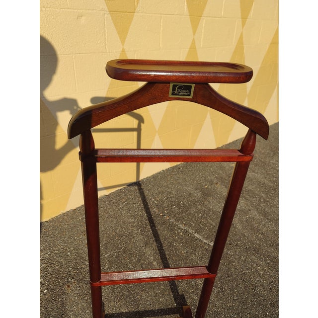 Vintage Loroman Mid 20th Century Mid Century Modern Men's Clothing Valet For Sale - Image 4 of 7