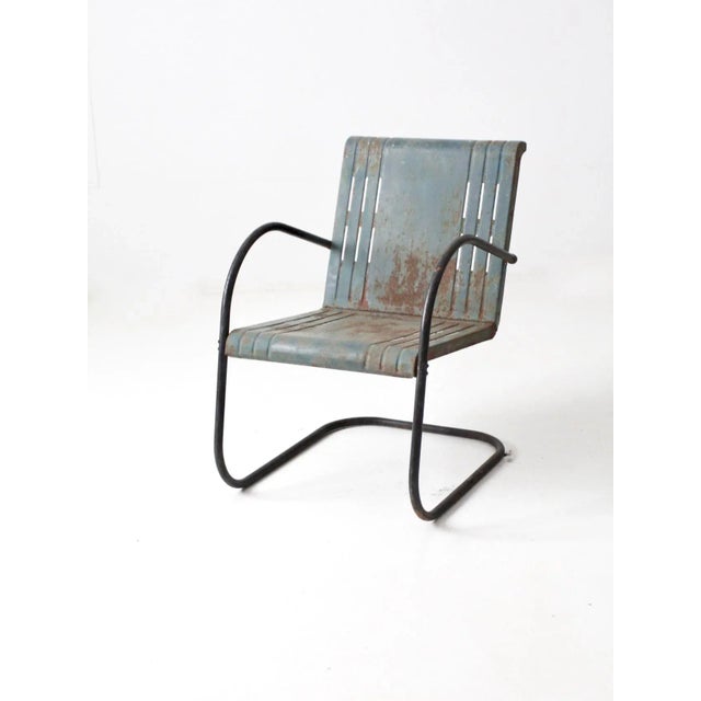 MId-Century Metal Patio Chair For Sale - Image 11 of 11