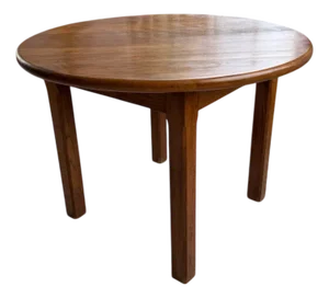 Round Oak Table, 1950s