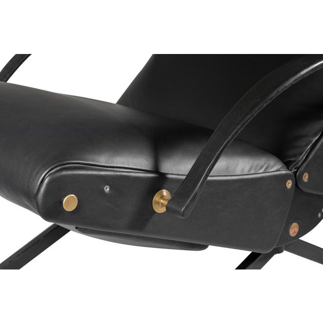 Black Vintage P40 Adjustable Armchair by Osvaldo Borsani for Tecno, 1956 For Sale - Image 8 of 9