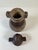 Vintage Carved Wooden Vessel With Turtle Finial – Tribal Style Decorative Object For Sale In Miami - Image 6 of 6