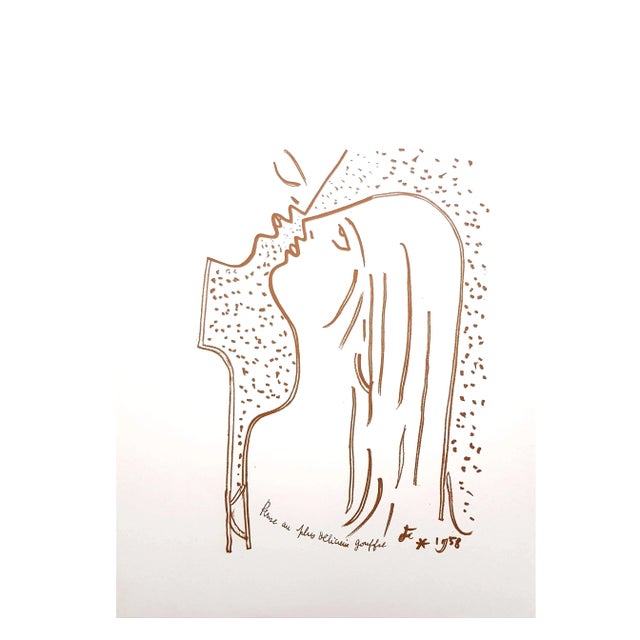 Jean Cocteau, The Kiss, Lithograph, 1959 For Sale - Image 6 of 7