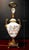 Neoclassical Sèvres Gilt Porcelain Amphora Table Lamp with Silk Shade, France, 1850s For Sale - Image 6 of 18