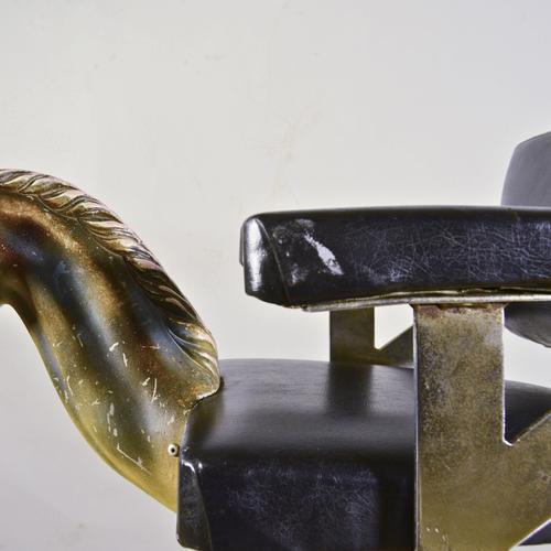 Vintage Children's Barbers Horse Chair, 1950s For Sale - Image 6 of 9