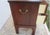 Brown 1980s Nightstand 2 Drawer Handle on Sides Solid Cherry Vaughan -Bassett Set of 2 For Sale - Image 8 of 10