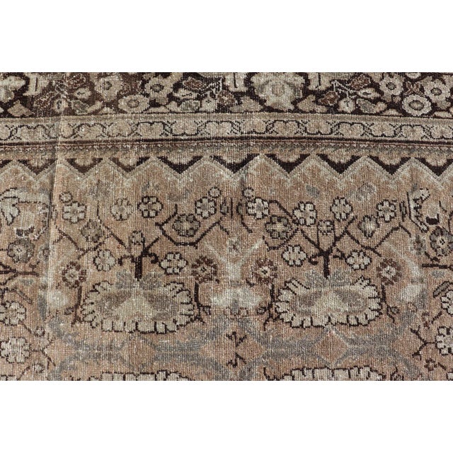 Sultanabad-Mahal Vintage Persian Rug With Sub-Geometric Diamond Design 9'3" X 12'9" For Sale - Image 11 of 12