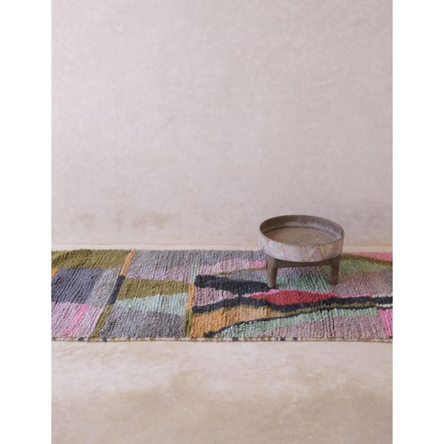 Abstract Colorful Moroccan Hallway Rug - 10.3 X 2.9 Ft For Sale - Image 3 of 8