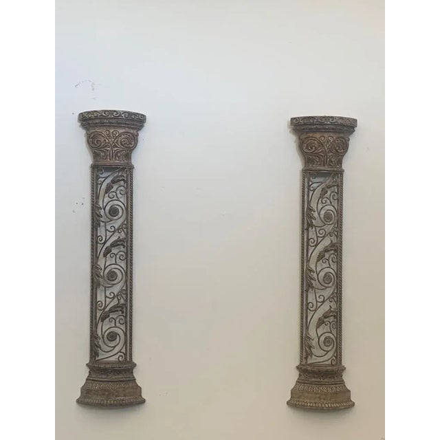 Wrought Iron Half Columns, 1970s, Set of 2 For Sale - Image 10 of 10