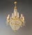 Late 19th Century Antique Italian Empire Revival Brass and Crystal Chandelier Candle Holders For Sale - Image 5 of 14