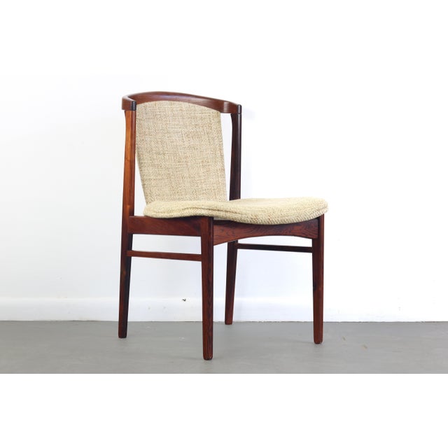 Rosewood Orum Mobler Dining Chairs in Original Tweed - Set of 4 For Sale - Image 9 of 10