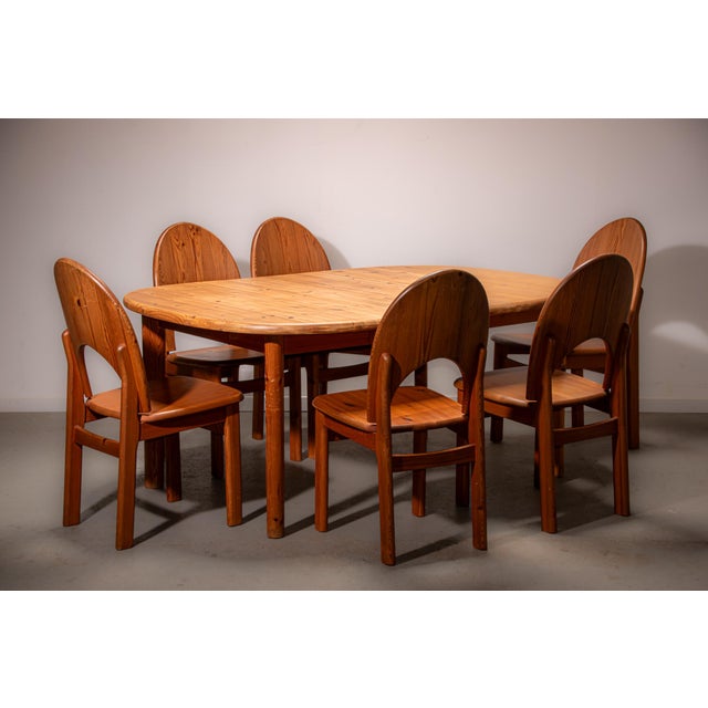 Danish Pine Dining Room Set, 1990, Set of 7 For Sale - Image 9 of 9