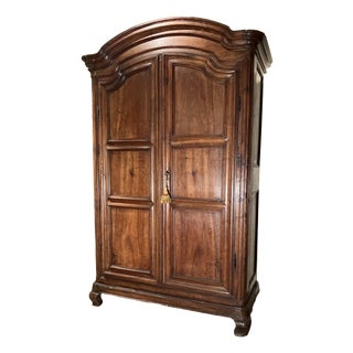 18th Century Italian Piedmontese Baroque Wardrobe in Walnut For Sale