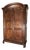 18th Century Italian Piedmontese Baroque Wardrobe in Walnut For Sale