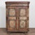 Folk Art Original Hand-Painted Austrian Pine Two Door Armoire Dated 1785 For Sale - Image 3 of 18