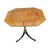 Mid-Century Regency Rosewood Veneer Accent Table Gilt Trim Tripod Base For Sale - Image 4 of 10