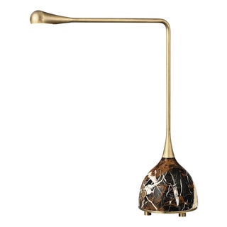 MIX Marble & Brass Table Lamp For Sale