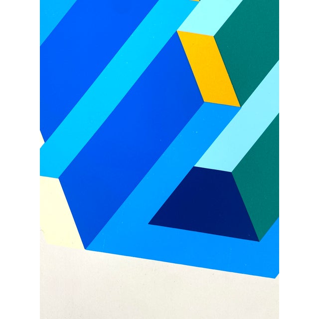 1980s Ernst Helmstädter, Dual Object, 1981, Color Screen Print For Sale - Image 5 of 9