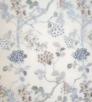 The House of Scalamandré Ortensia Fabric, Mist