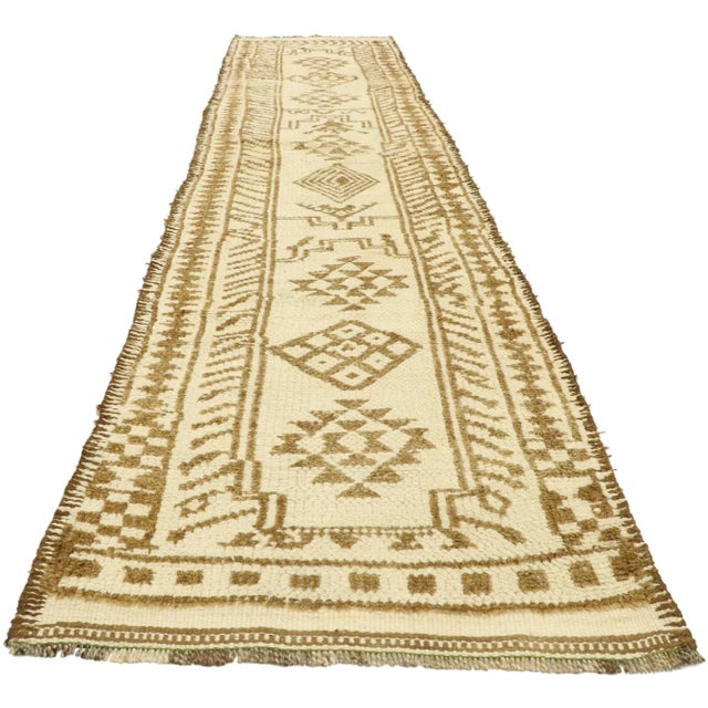 Tribal Vintage Turkish Oushak Rug Runner - 02'08 X 11'11 For Sale - Image 3 of 9