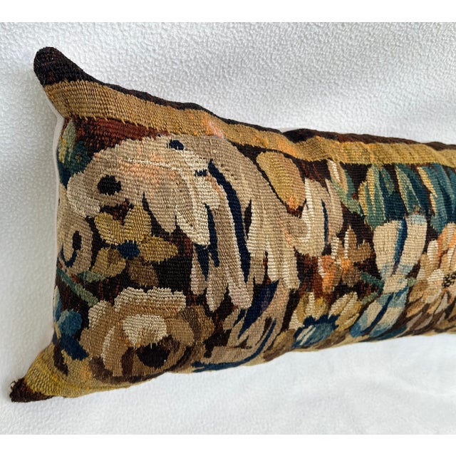Pillow Upholstered in an Exquisite 18th-Century Tapestry For Sale - Image 4 of 7