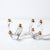 Pair of Mid-Century Amorphic Crystal & Brass 4 Arm Candelabras Signed Schneider For Sale - Image 12 of 15