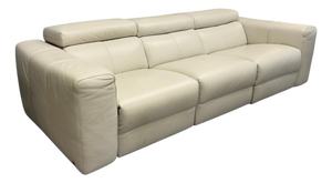 Natuzzi Italia Balance 3-Seat Leather Reclining Sofa