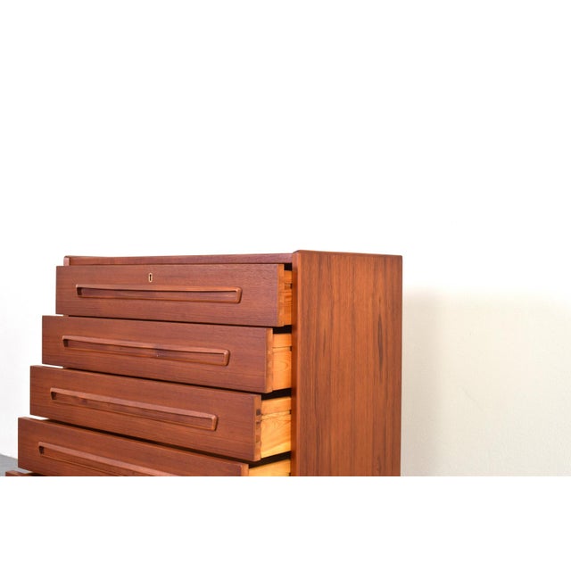 Mid-Century Modern Danish Teak Chest of Drawers, 1960s For Sale - Image 14 of 16