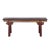 Vintage Brick Red Rural Village Rustic Slim Wood Seating Bench For Sale - Image 9 of 9