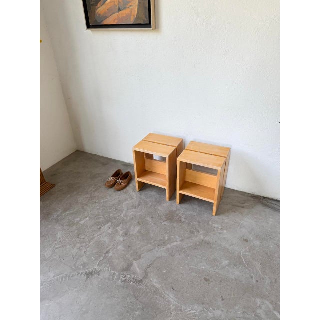 Pine Bedside Tables, 1950s, Set of 2 For Sale - Image 8 of 18