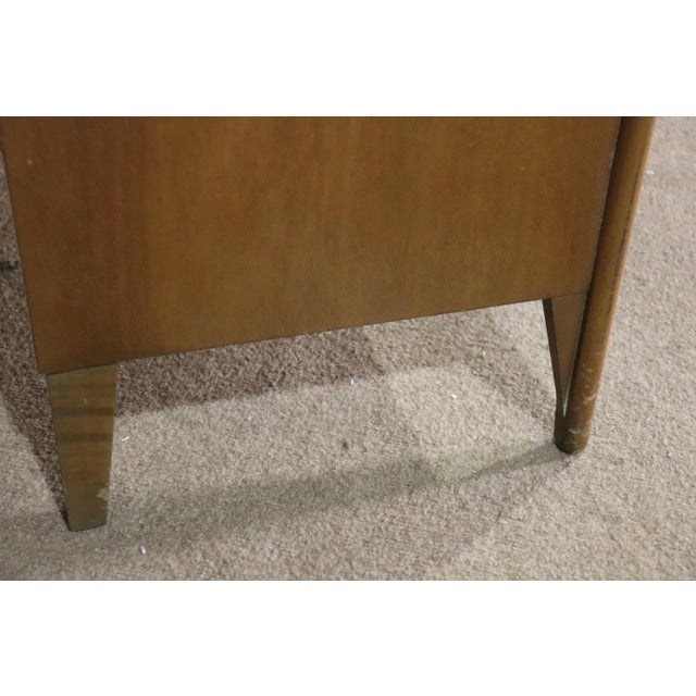 Wood Mid 20th Century Single Mid-Century Nightstand For Sale - Image 7 of 11
