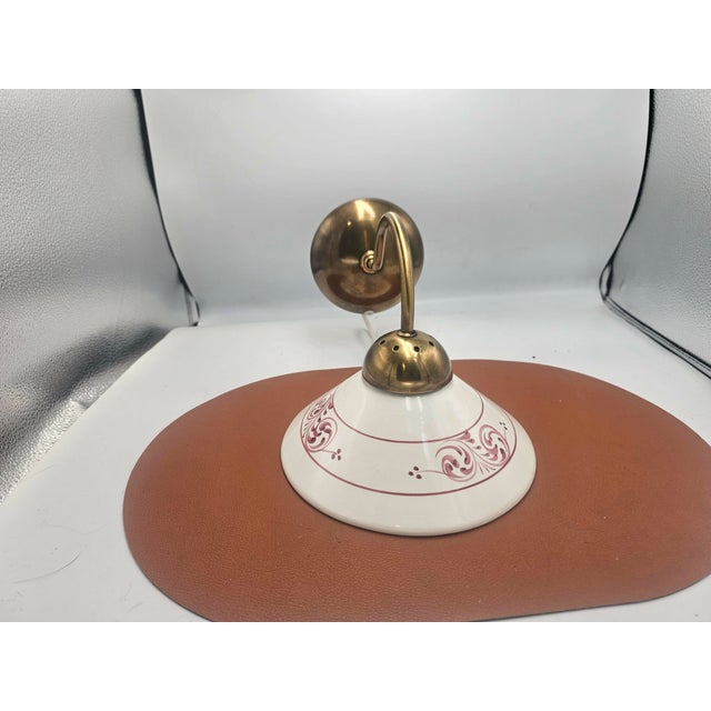 Brown Vintage Brass Wall Lamp, 1970s For Sale - Image 8 of 8